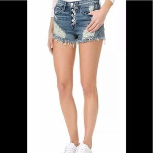 3x1  Shelter Cutoff Denim Jean Shorts Liberty Wash